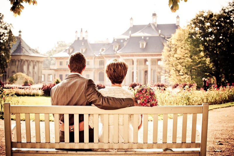 Romantic Sunset Vows